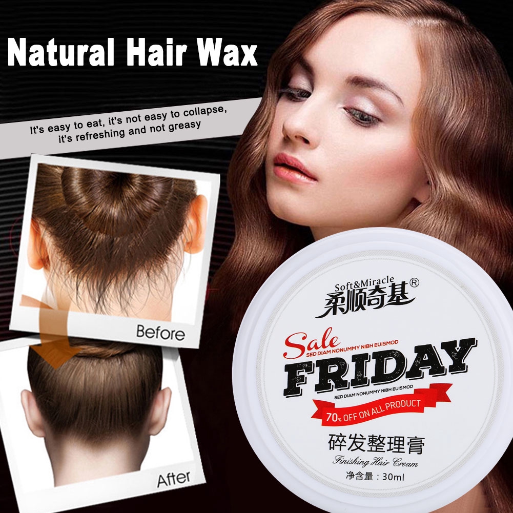 Natural Hair Wax Water Based Hair Styling Pomade Hair Modeling Wax