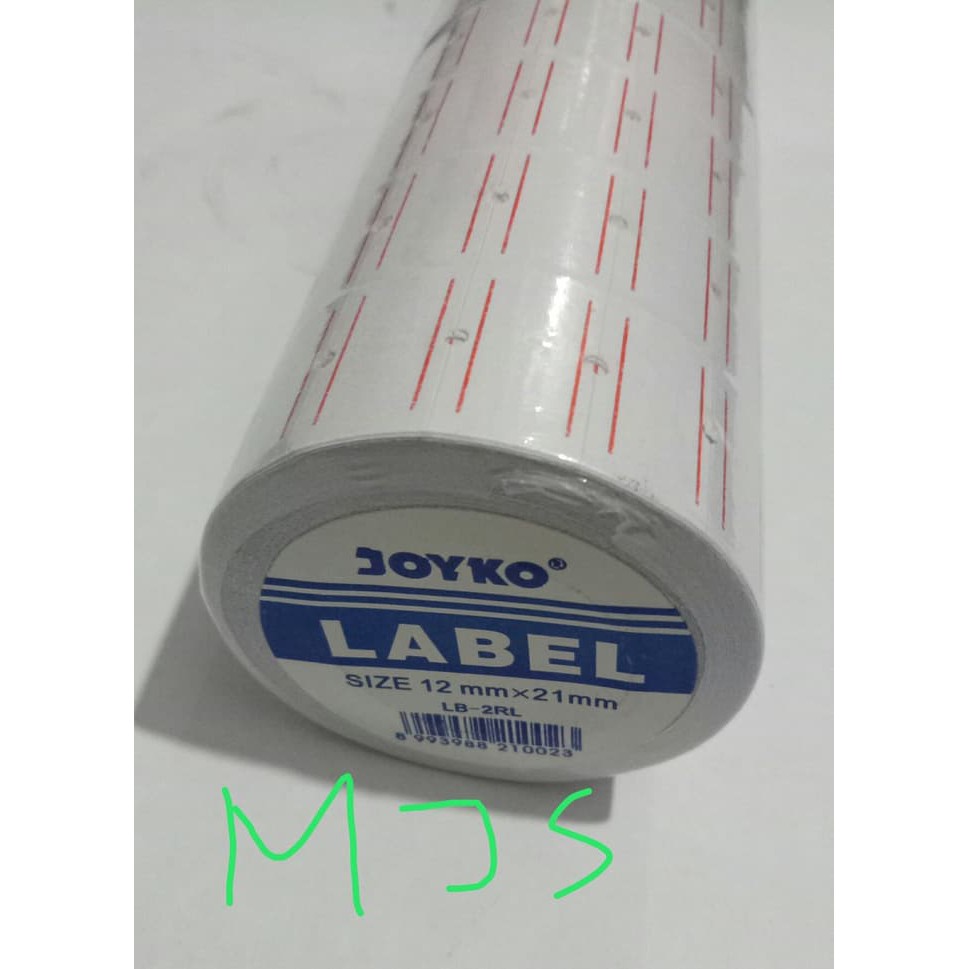 

Tinta Stempel - Plastik Wraping - Baterai Alkaline Label Harga Joyko 1 Baris Putih Produk Terbaik