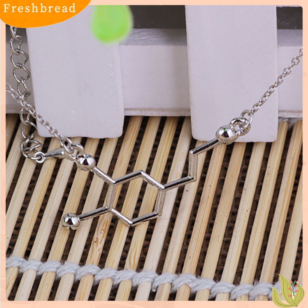 Kalung Dengan Liontin Molekul DNA Serotonin Dopamine Acetylcholine Biochemistry