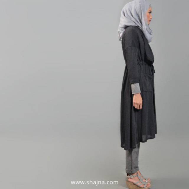 Outer cardigan Shajna ORIGINAL tanpa tutup kepala(tanpa hoodie)