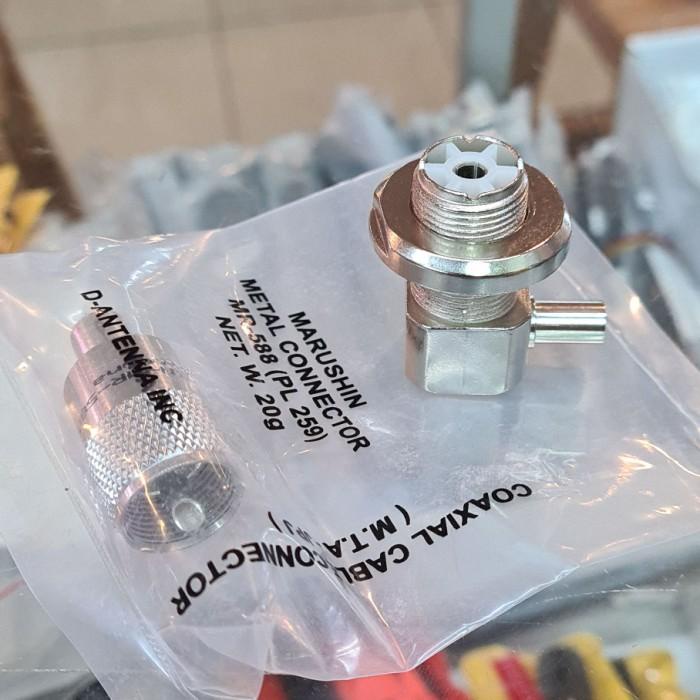 Kabel Antena Mobile Rg58 Belden Usa 9907 Ori 5M Konektor Ant Dan Radio