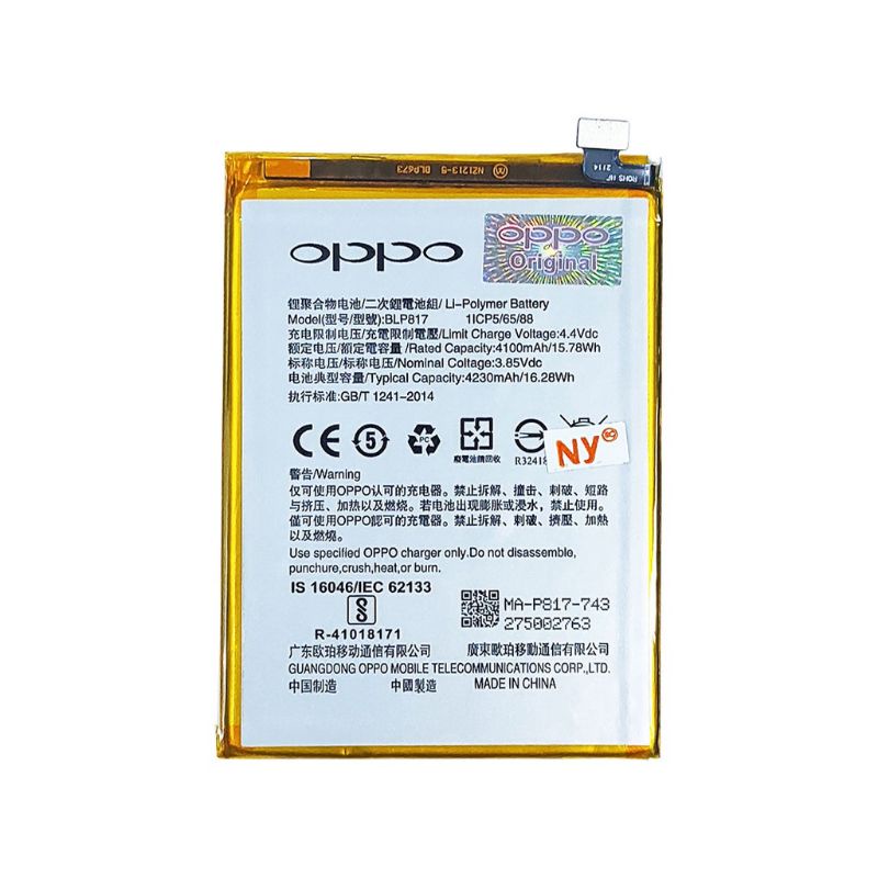 BATERAI BATTERY BATRE BATRAI OPPO A15 2020 A15S BLP817 ORIGINAL