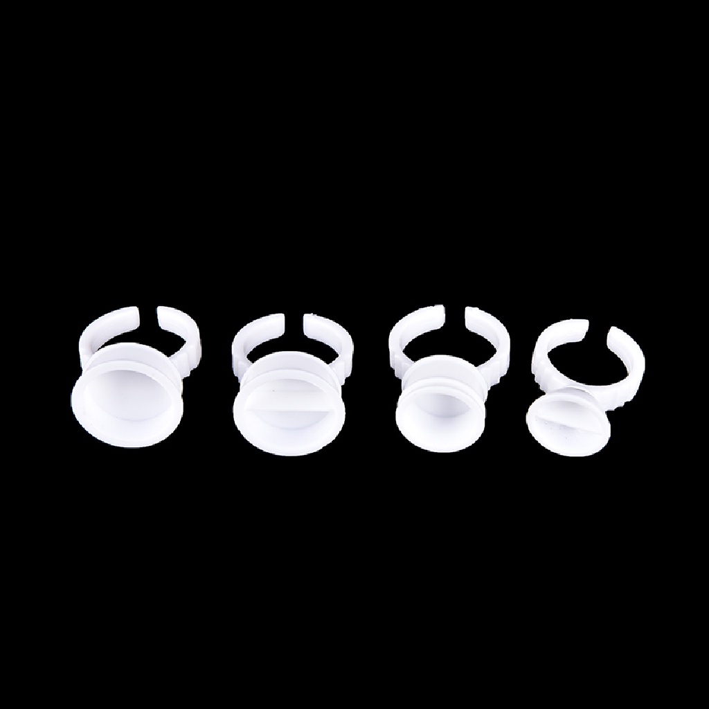 (Infiniteforce.Id) 50pcs / Set Cincin Holder Lem Extension Bulu Mata Sekali Pakai