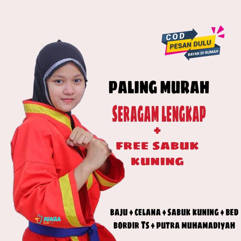 (MAINANKYU) TAPAK SUCI DRILL VELIA Baju seragam silat dan beladiri Seragam silat tapak suci free sabuk pemula