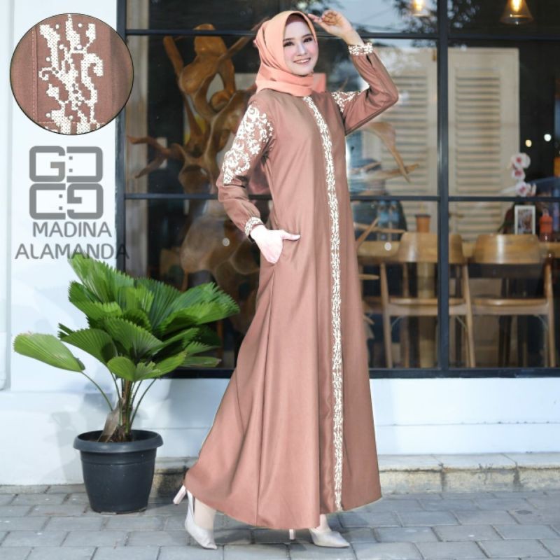 gamis-gamis madinah-gamis bordir-pakain wanita-dres-dres wanita terbaru.terlaris.murah