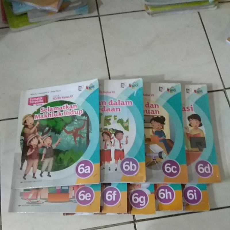 Buku Tematik Erlangga kelas 6 BEKAS