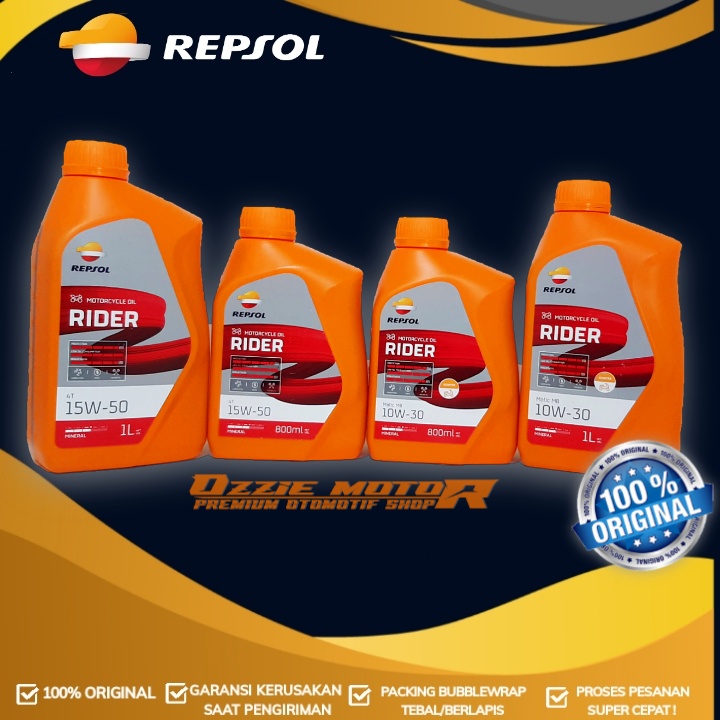 OLI REPSOL RIDER MATIC 10W30 MINERAL BASE 1L MB OLI MESIN MATIC