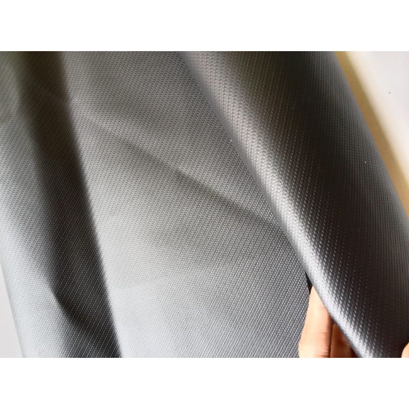 Kulit Jok motor hitam polos corak karbon - Bisa COD