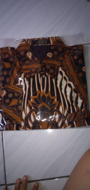 Batik Solo Ramakrishna Kemeja Pria Katun Halus Sragenan Full Furing