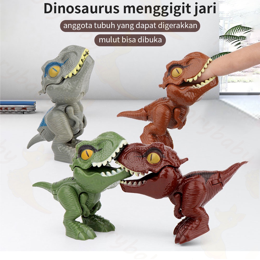 Ivorybaby mainan figure dinosaurus biting Gigit Jari Mainan bayi anak