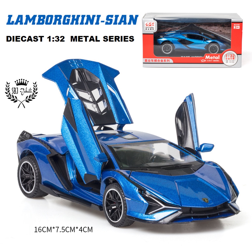 DIECAST Miniatur MOBIL Lamborghini SIAN LIGHTNING DH Skala 1:32