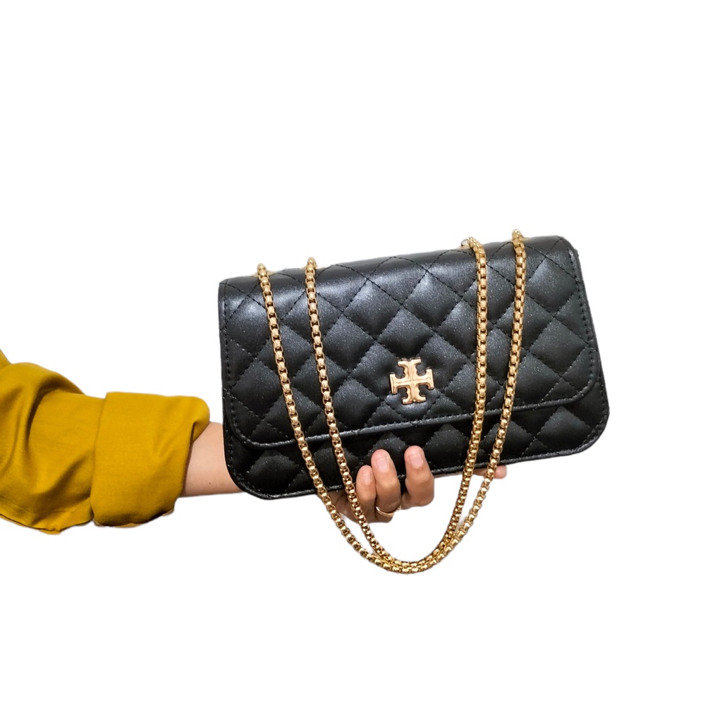 TAS WANITA SELMPANG PREMIUM JINJING SLING BAG TOP HANDLE TOTE HAND SHOULDER BAHU TENTENG TALI RANTAI