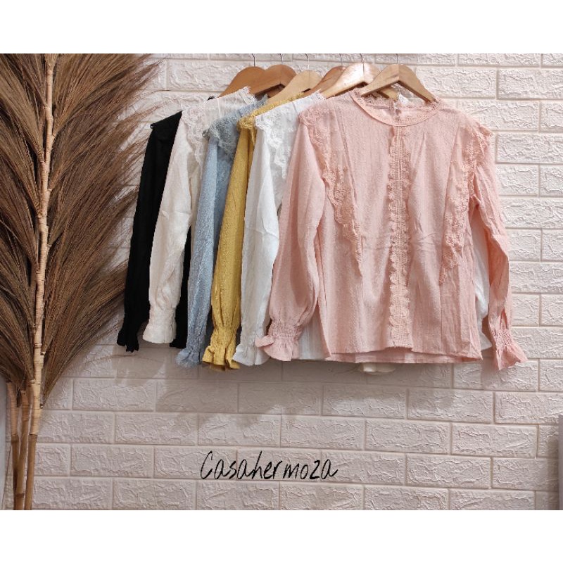 Atasan Blouse Brokat Import Premium - Brokat Wanita