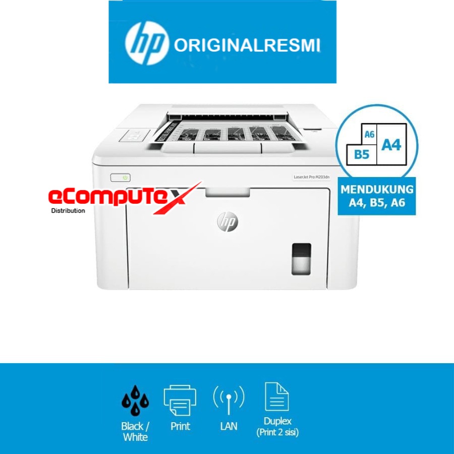 PRINTER HP LASERJET M203DN   A4 / HP LASER JET M 203DN / M   203 DN PRINT - GARANSI RESMI