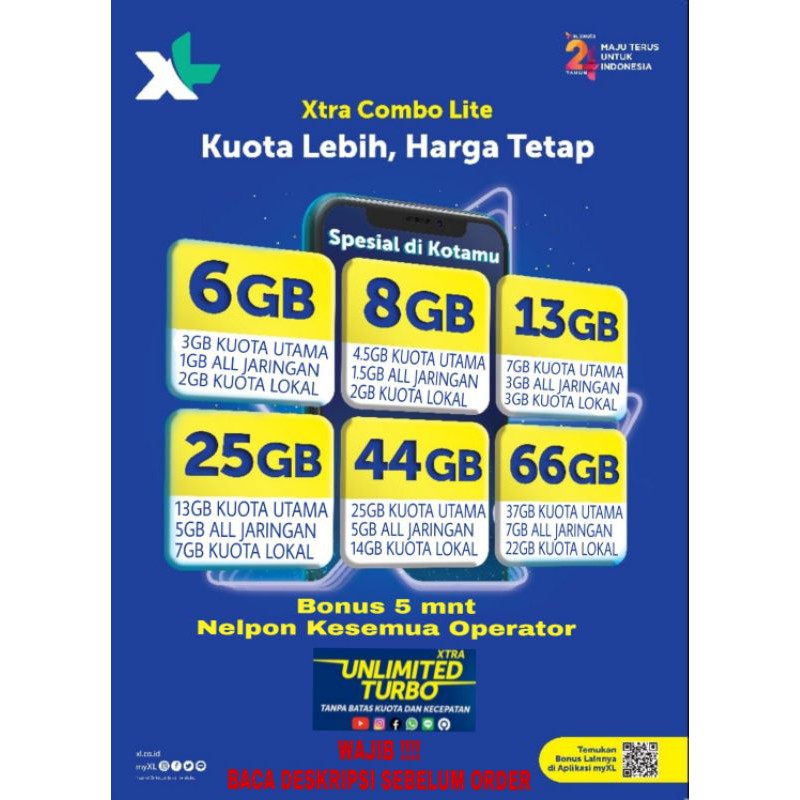 INJEK PAKET DATA/KUOTA INTERNET/XTRA COMBO LITE/KUOTA MURAH/XL DATA