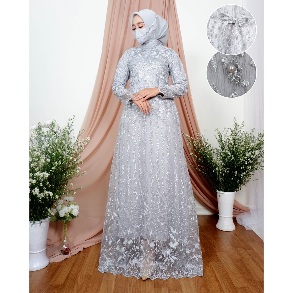 Gamis Aulia Novie / Kebaya Modern / Gamis Pesta Mewah / Kebaya Gamis / Gamis / Kebaya Kondangan