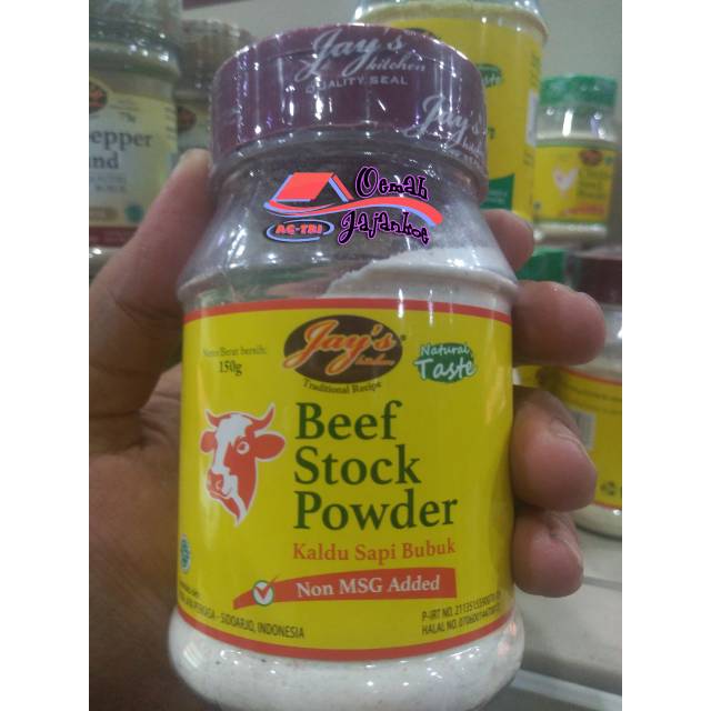 

Jay's Beef stock powder bubuk kaldu daging no MSG 150g