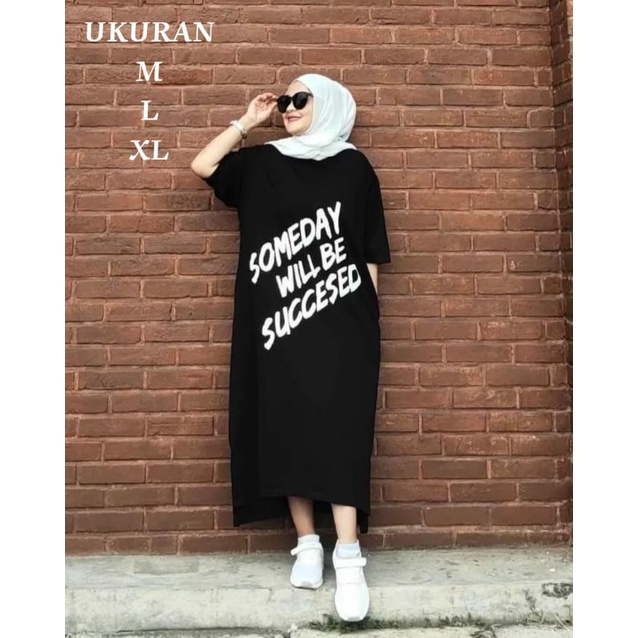Kaos Tunik Wanita Terbaru Long Tunik Wanita Muslimah Dress Terlaris Wanita