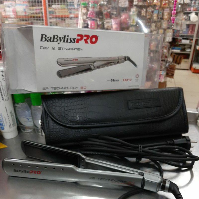Catok Babyliss Pro Nano Titanium silver 38mm original pelurus rambut