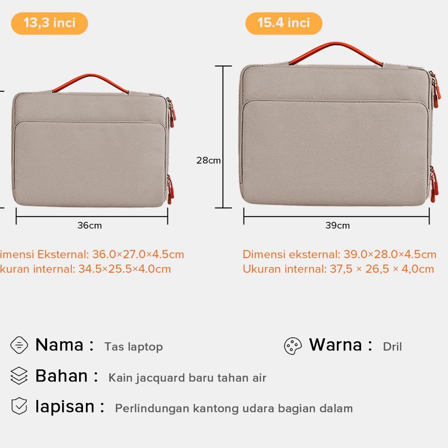 New Sale Tas Laptop / Sarung Laptop Ukuran 13.3 Inch dan 14.1 - 15.4 Inch  Tas Laptop Pria dan Wanita