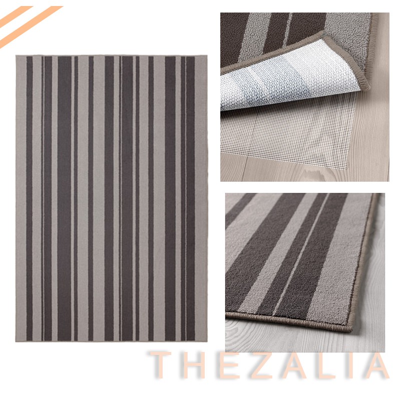 Karpet, bulu tipis, abu-abu / karpetIBSTED