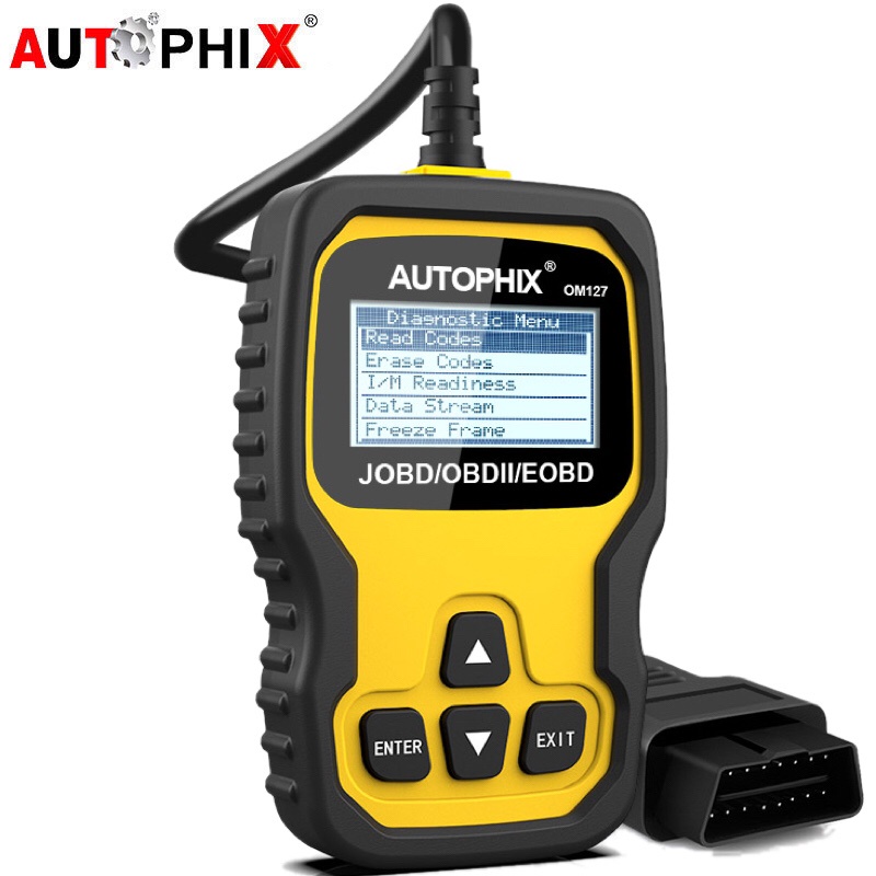 AUTOPHIX OM127 JOBD/OBDII/EOBD Obd2 Scanner Mobil Scanner Odb2 Mobil Alat Diagnostik Obd Mobil Diagnostik Scanner Otomotif Scanner