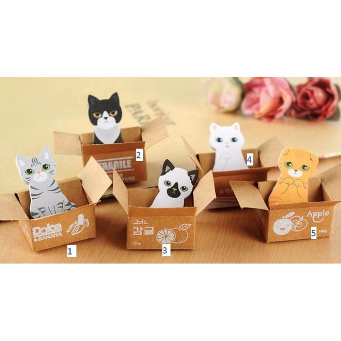 

Promo Cute Cat Stick It - Stick It Motif Kucing+Box Berkualitas