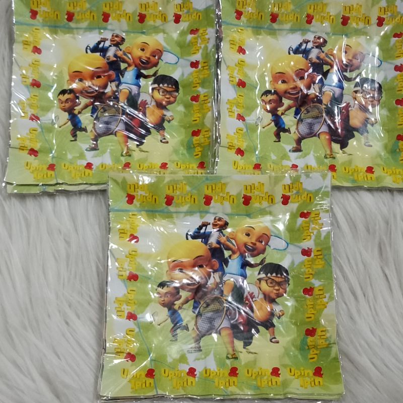 piring kue karakter upin ipin