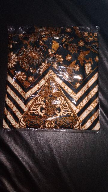 Asifa Batik Hrb026 Kenongo Kemeja Tosca Pendek Pekalongan Padi M L Xl Sogan Tulis Halus Kemeja Batik