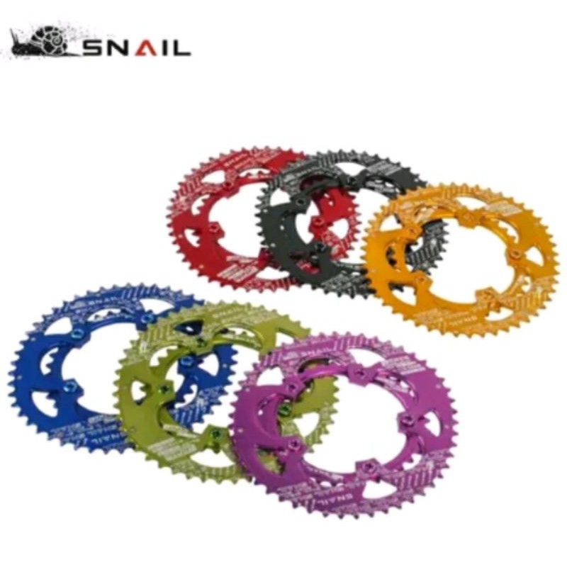 Chainring sepeda roadbike double SNAIL 53T - 35T BCD 110 mm bcd 110mm 53 T - 35T Bahan Material Alloy Alumunium