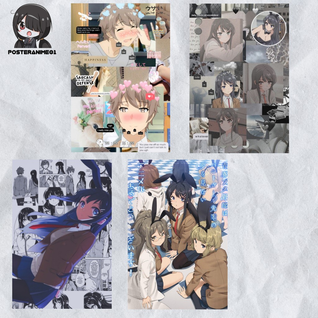 Poster Anime Aesthetic Seishun Buta Yarou #1 | Poster Aesthetic Seishun Buta Yarou