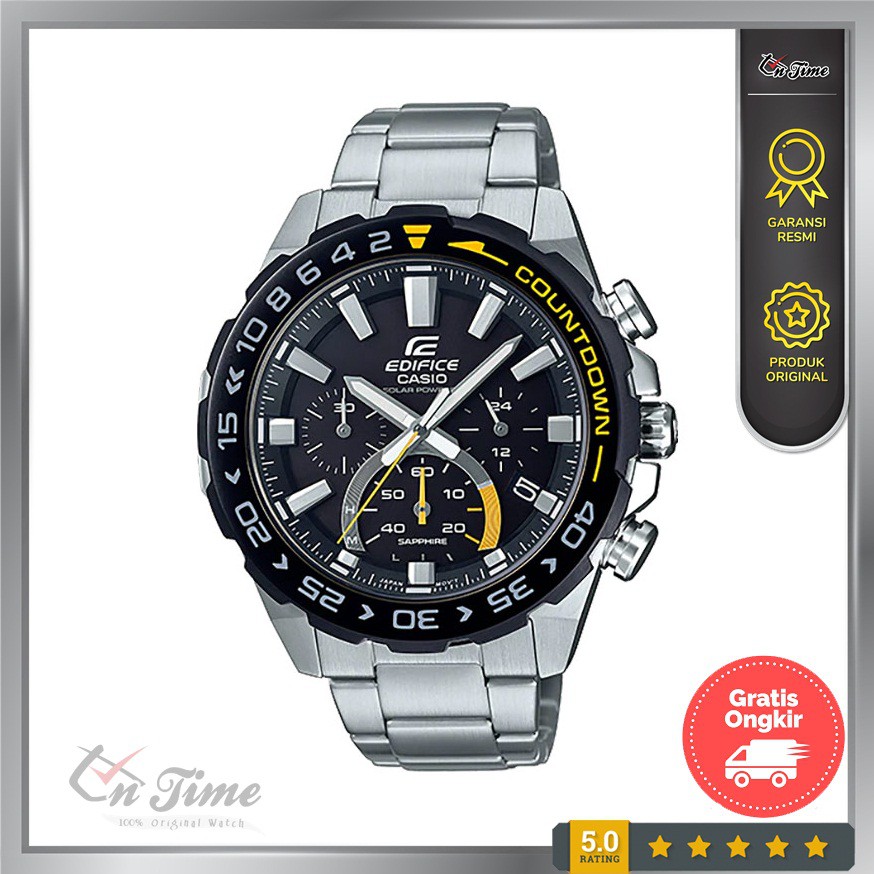 Casio EFS-S550DB-1AVUDF Edifice Chronograph Silver Black Original