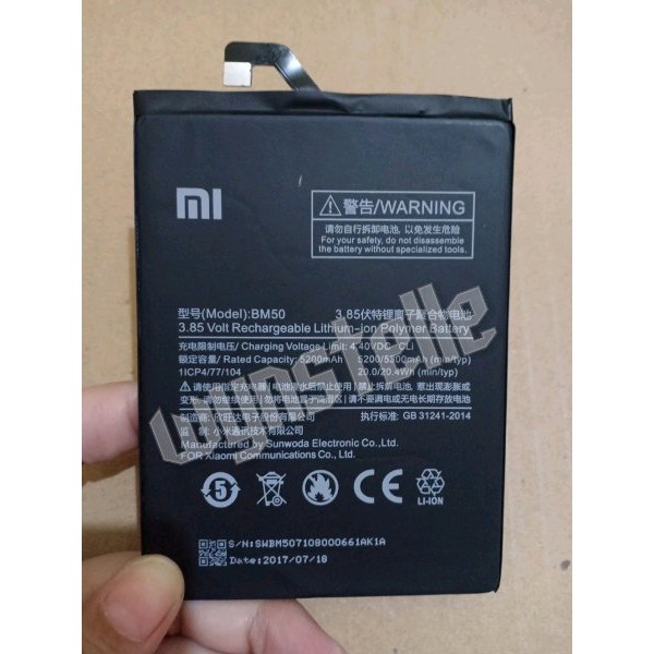 MURAHHH  Battery Baterai Batre Batrei XIAOMI Mi Max 2 Max2 BM50 BM 50 ORIGINAL