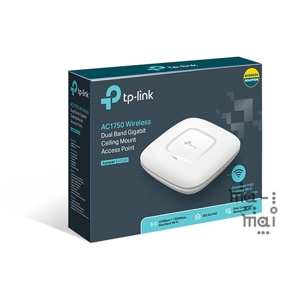 TP-Link eiling Mount AP EAP245 AC1750 Wireless Dual Band Gigabit Ceil