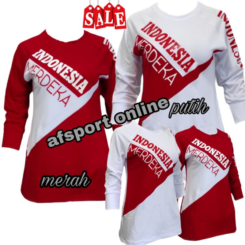 kaos merah putih spesial 17 agustus bisa buat seragaman