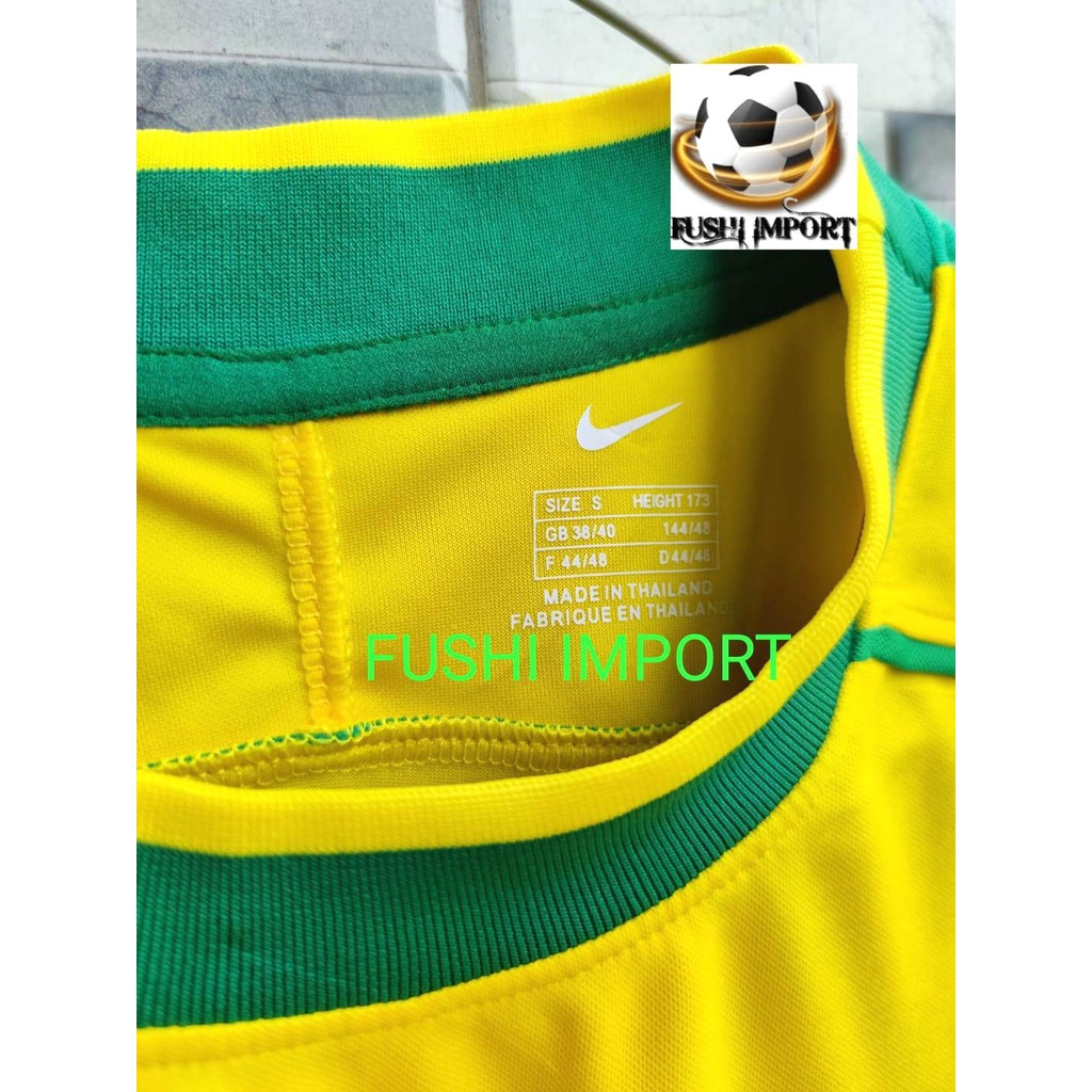 RETRO | Jersey Baju Bola Brasil Home 1998 Grade Ori