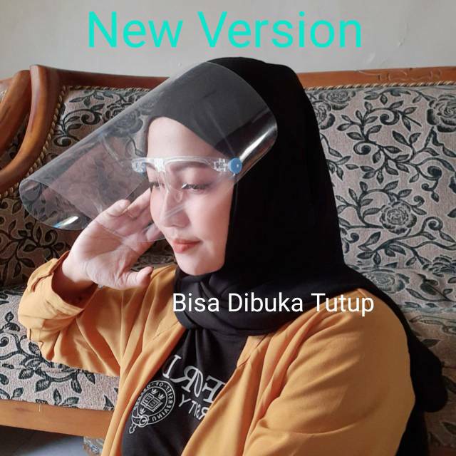 New Version Face Shield Kacamata Nagita Buka Tutup, Naik Turun, Fleksibel