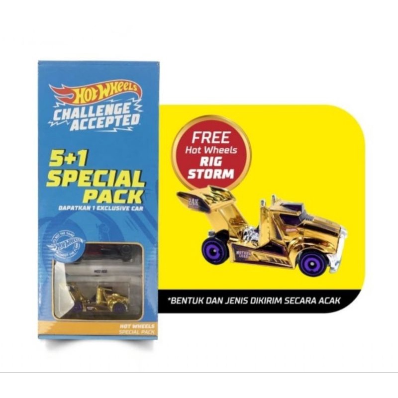 Hot Wheels Challenge Accepted 5+1 Special Pack 50th Years Anniversary Hotwheels