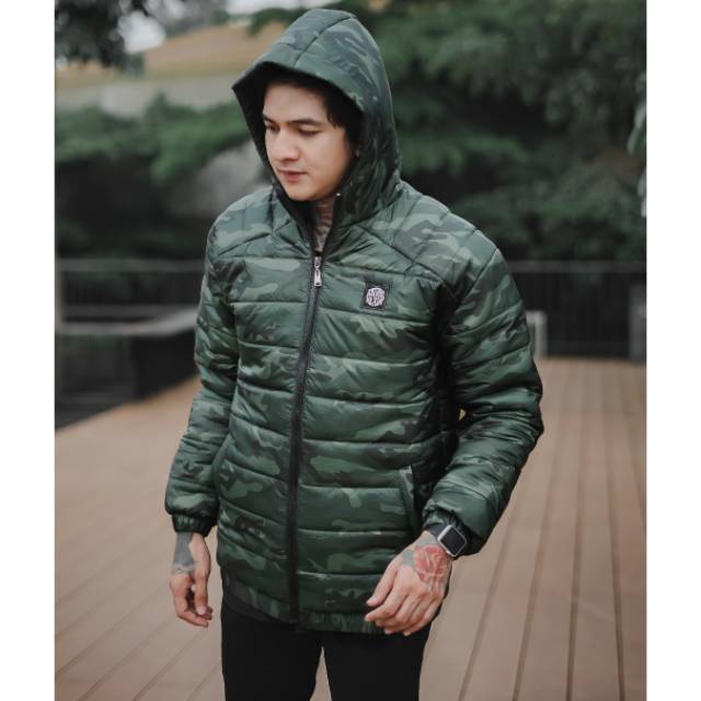 COD | JAKET PUFFER CAMO | JAKET MUSIM DINGIN | JAKET KEMBUNG | JAKET PUFFER