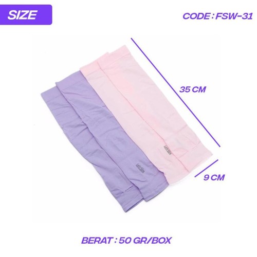 [COD] Lasya Manset Sarung Tangan Polos Pria Wanita Super Lembut dengan UV Protection Anti Belang Asli Korea [UNGU &amp; PINK]