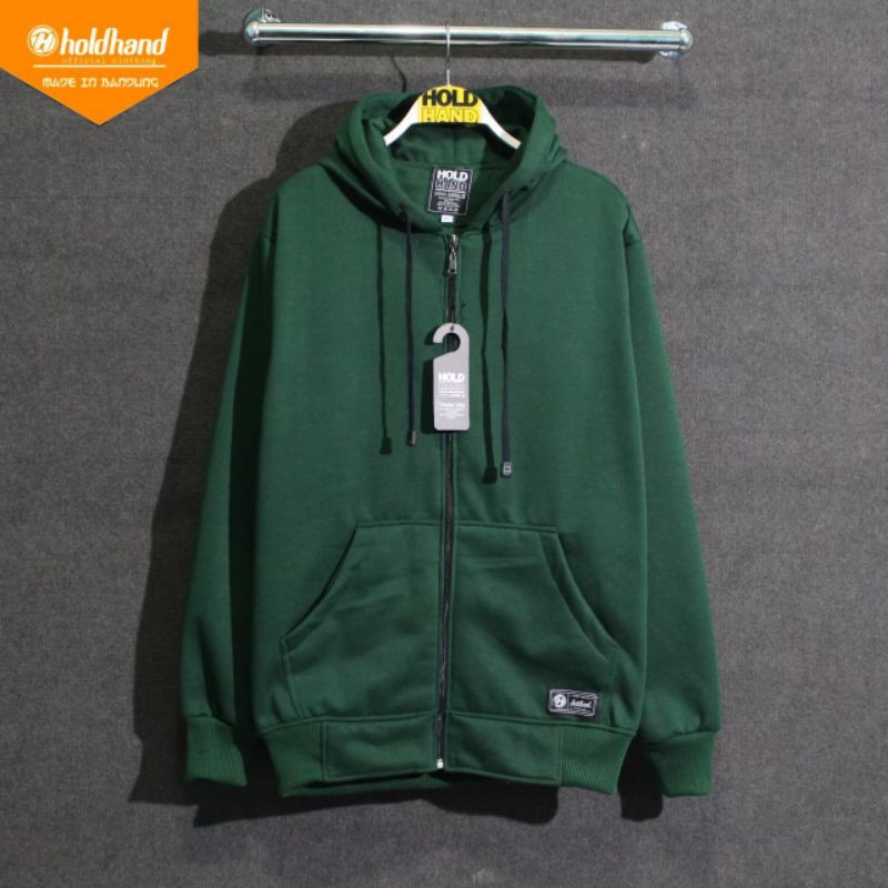 HOODIE ZIPPER BOTTLE GREEN HOLDHAND
