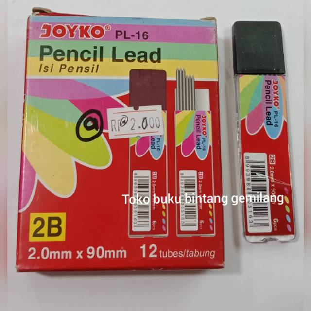 

ISI PENSIL MEKANIK JOYKO 2.0mm 2B