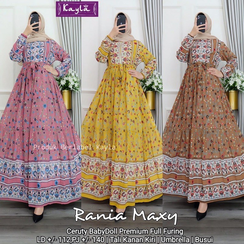 DRESS CERUTY BABYDOLL RANIA MAXY BY KAYLA