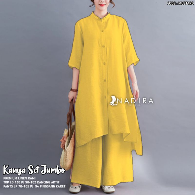 set tunik jumbo ld 130 terbaru kanya