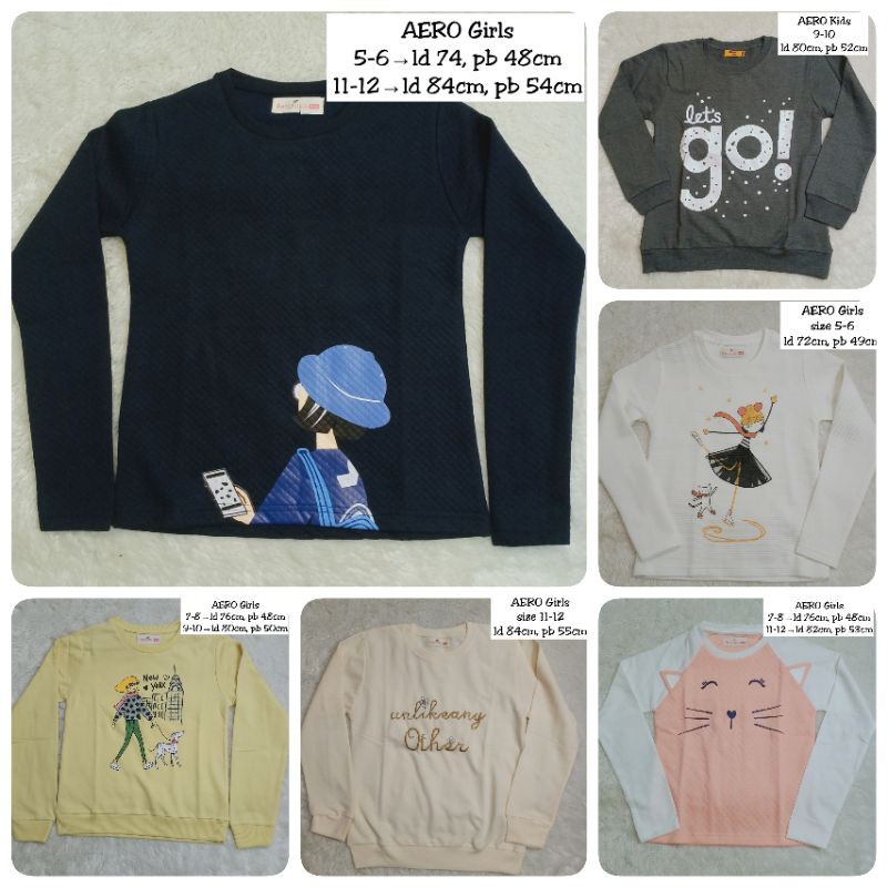 Sweater anak remaja perempuan AERO GIRLS