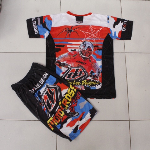 jersey setelan  baju balap yamaha/baju kostum team yamaha anak size 2-12thn