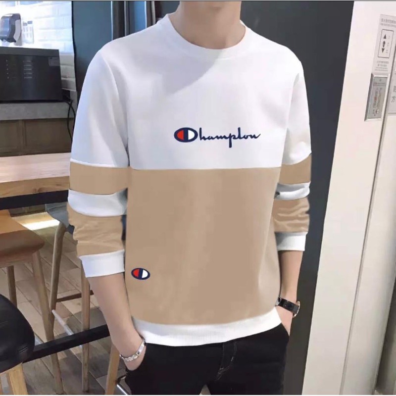 BAJU KAOS HAMPLON COWOK PRIA LENGAN PANJANG FASHION KEKINIAN PREMIUM