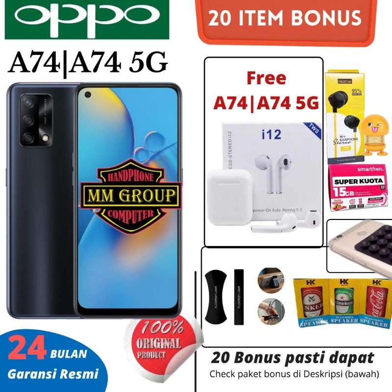 HP OPPO A74&A74 5G RAM 6/128GB GARANSI RESMI