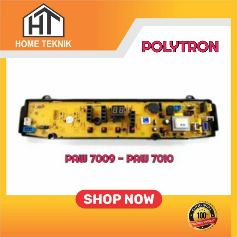 Modul pcb mesin cuci polytron PAW7009 PAW9009 PAW 7010 original program