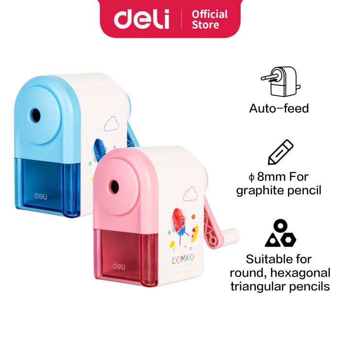 

Deli Sharpener / Rautan Pensil Auto-feed Motif Kartun Simple E0641S - Biru Terlaris